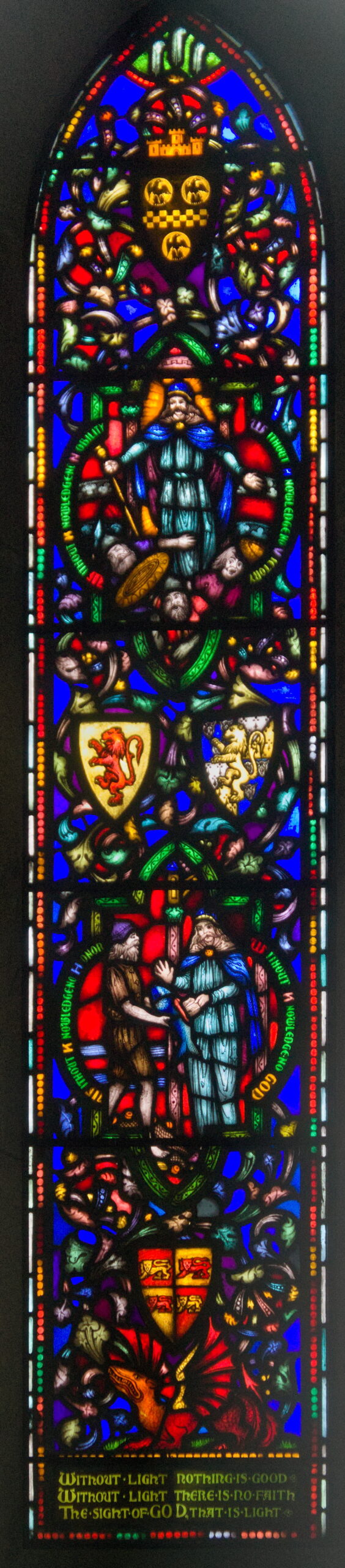Right stained-glass panel
