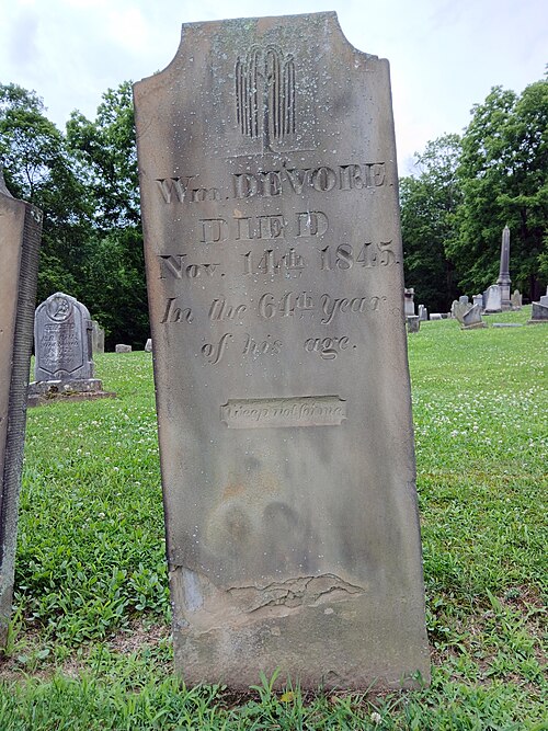 William Devore tombstone